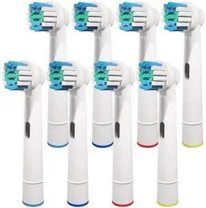 8 Pcs Replacement Toothbrush Heads Compatible with Oral B Braun, Professional Electric Toothbrush Brush Heads Refills for Oral-B Pro 500/750/1000/1500/3000/3757/5000/7000/7500/8000 8 Pcs Replacement Toothbrush Heads Compatible with Oral B Braun, Professional Electric Toothbrush Brush Heads Refills for Oral-B Pro 500/750/1000/1500/3000/3757/5000/7000/7500/8000