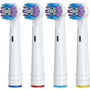 Replacement Toothbrush Heads for Oral-B, 4 Pack Replacement Heads Compatible with Oral B Braun Electric Toothbrush, 1 Count (Pack of 4) Replacement Toothbrush Heads for Oral-B, 4 Pack Replacement Heads Compatible with Oral B Braun Electric Toothbrush, 1 Count (Pack of 4)