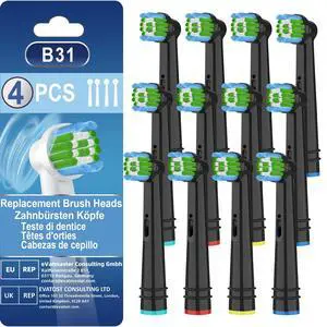 12 Pack Electric Toothbrush Heads Compatible with Oral B 7000/Pro 1000/9600/500/3000/8000,Replacement Toothbrush Heads Compatible with Oral B Braun 12 Pack Electric Toothbrush Heads Compatible with Oral B 7000/Pro 1000/9600/500/3000/8000,Replacement Toothbrush Heads Compatible with Oral B Braun
