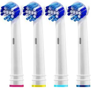 Replacement Brush Heads Compatible with OralB Braun- Pack of 4 Professional Electric Toothbrush Heads- Precision Refills for Oral-b 7000, Clean, Oral B Pro 1000, 9600, 500, 3000, 8000, Vitality Plus! Replacement Brush Heads Compatible with OralB Braun- Pack of 4 Professional Electric Toothbrush Heads- Precision Refills for Oral-b 7000, Clean, Oral B Pro 1000, 9600, 500, 3000, 8000, Vitality Plus!