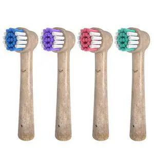 Biodegradable Replacement Toothbrush Heads Compatible Compatible with Oral-b Braun - 4pcs Eco Friendly Soft Electric Brush Heads for Sensitive Teeth Removing Plaque and Eliminating Bad Breath Biodegradable Replacement Toothbrush Heads Compatible Compatible with Oral-b Braun - 4pcs Eco Friendly Soft Electric Brush Heads for Sensitive Teeth Removing Plaque and Eliminating Bad Breath