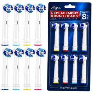Toothbrush Heads Compatible with Oral-B, Precision Style, 8 Pack Toothbrush Heads Compatible with Oral-B, Precision Style, 8 Pack