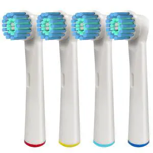 Toothbrush Replacement Heads Compatible with Oral B Braun, Pk of 4 Best Professional Brush Heads for Oralb Kids, Soft, Sensitive, Triumph, Pro 1000 Toothbrush Replacement Heads Compatible with Oral B Braun, Pk of 4 Best Professional Brush Heads for Oralb Kids, Soft, Sensitive, Triumph, Pro 1000
