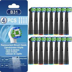 Replacement Toothbrush Heads Compatible with Oral B Braun, Toothbrush Brush Heads Compatible with Oral B 7000/Pro 1000/9600/500/3000 Electric Toothbrush Replacement Toothbrush Heads Compatible with Oral B Braun, Toothbrush Brush Heads Compatible with Oral B 7000/Pro 1000/9600/500/3000 Electric Toothbrush