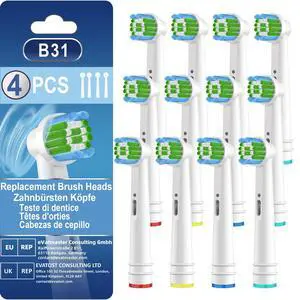 Replacement Toothbrush Heads Compatible with Oral B Braun,12 Pack Electric Brush Heads for Oral B Replacement Heads Refill Pro 500/1000/1500/3000/3757/5000/7000/7500/8000 Replacement Toothbrush Heads Compatible with Oral B Braun,12 Pack Electric Brush Heads for Oral B Replacement Heads Refill Pro 500/1000/1500/3000/3757/5000/7000/7500/8000