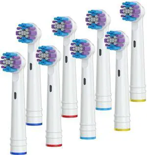 Replacement Toothbrush Heads for Oral-B, 8 Pack Replacement Heads Compatible with Oral B Braun Electric Toothbrush Replacement Toothbrush Heads for Oral-B, 8 Pack Replacement Heads Compatible with Oral B Braun Electric Toothbrush