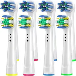 8 Pcs Replacement Toothbrush Heads deep Cleaning Compatible with Oral B Braun, Professional Electric Toothbrush Brush Heads Compatible with Oral b Replacement Heads Refill 7000/Pro 1000/9600/500/3000 8 Pcs Replacement Toothbrush Heads deep Cleaning Compatible with Oral B Braun, Professional Electric Toothbrush Brush Heads Compatible with Oral b Replacement Heads Refill 7000/Pro 1000/9600/500/3000