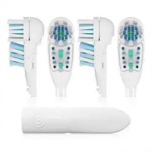 4 Pcs Toothbrush Dual Clean Replacements Attachments Brush Heads Refill Accessories Compatible with Oral-B Cross Action Power 4732 3733 4734 Rotating Power Toothbrush Heads & Crisscross Bristles 4 Pcs Toothbrush Dual Clean Replacements Attachments Brush Heads Refill Accessories Compatible with Oral-B Cross Action Power 4732 3733 4734 Rotating Power Toothbrush Heads & Crisscross Bristles
