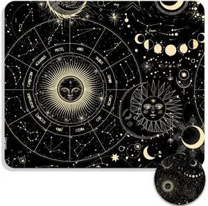 Square Mouse Pad with Coaster, Soft Cute Computer Mouse Mat with Non-Slip Rubber Base, Easy to Slide, Splash Resistant Surface, Personalized Design, Portable, Gray Marble Square Mouse Pad with Coaster, Soft Cute Computer Mouse Mat with Non-Slip Rubber Base, Easy to Slide, Splash Resistant Surface, Personalized Design, Portable, Gray Marble