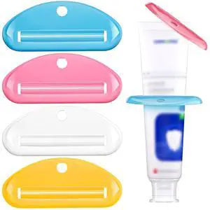 4PCS Toothpaste Tube Squeezer, Toothpaste Dispenser Clips 4PCS Toothpaste Tube Squeezer, Toothpaste Dispenser Clips