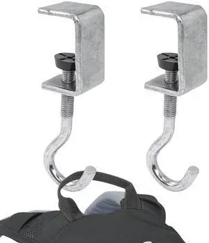 2 Pcs Desk Mount Bag Holder Hook Clamp-On Backpack Hanger Portable Desk Mount Headphones Holder Reduce Desk Clutter for Table Desk, Under Counter 2 Pcs Desk Mount Bag Holder Hook Clamp-On Backpack Hanger Portable Desk Mount Headphones Holder Reduce Desk Clutter for Table Desk, Under Counter