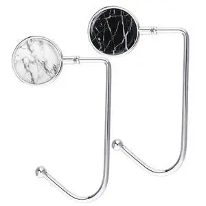 Purse Hanger, Bag Hanger, Handbag Storage Decor Table Hook for Women (White+Black Marble) Purse Hanger, Bag Hanger, Handbag Storage Decor Table Hook for Women (White+Black Marble)