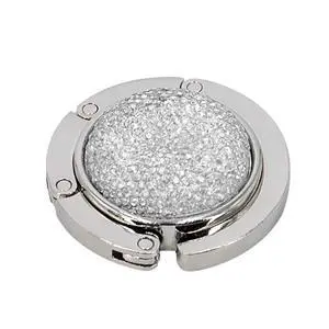Foldable Purse Hook Floding Handbag Hanger Bling Rhinestone Bag Holder for Table Desk 1 PCS White Foldable Purse Hook Floding Handbag Hanger Bling Rhinestone Bag Holder for Table Desk 1 PCS White