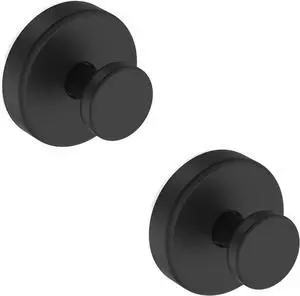 ZUDAY 2 Pieces No Drill Black Suction Cup Hooks for Shower, Removable Towel Hooks for Bathroom Window Glass Door Wall, Bath Robe Looafh Hook for Hanging, for Wreath ZUDAY 2 Pieces No Drill Black Suction Cup Hooks for Shower, Removable Towel Hooks for Bathroom Window Glass Door Wall, Bath Robe Looafh Hook for Hanging, for Wreath