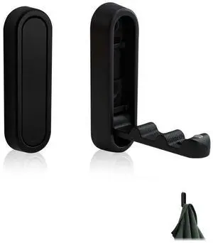 Heavy Duty Folding Wall Hooks 2 Pack, Black Foldable Coat Hooks for Bathroom, Closet, Entryway, Towel, Robe, Bag, Hat Hanging, Space Saving, Zinc Alloy, Easy Mount Heavy Duty Folding Wall Hooks 2 Pack, Black Foldable Coat Hooks for Bathroom, Closet, Entryway, Towel, Robe, Bag, Hat Hanging, Space Saving, Zinc Alloy, Easy Mount