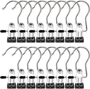 Boot Hangers Clips, 16 Pack Laundry Hooks Hanging Clips Clothes Pins Closet Hanger Organizer Clamps Socks Towel Clips Heavy Duty Clothespins Bulk Hanger Clips for Closet Travel Pants Socks Handbags Boot Hangers Clips, 16 Pack Laundry Hooks Hanging Clips Clothes Pins Closet Hanger Organizer Clamps Socks Towel Clips Heavy Duty Clothespins Bulk Hanger Clips for Closet Travel Pants Socks Handbags