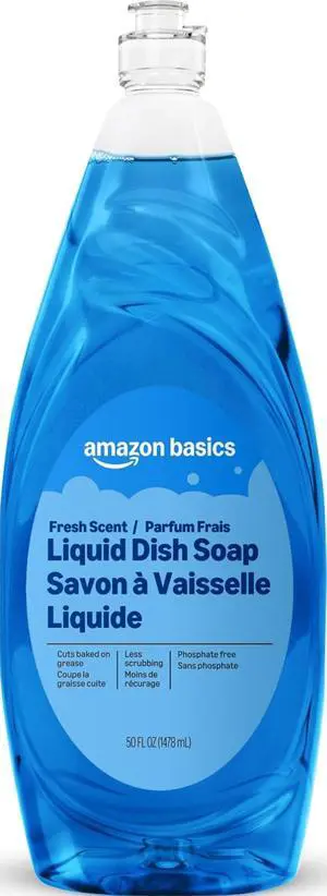 Dish Soap, Fresh Scent, 50 fl oz, Pack of 1, Packaging May Vary Dish Soap, Fresh Scent, 50 fl oz, Pack of 1, Packaging May Vary