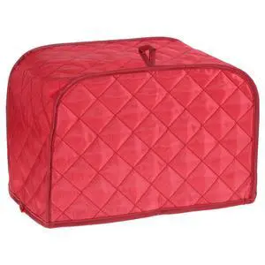 Toaster Covers for 2 Slice, Universal Size 2 Slice Toaster Cover with Cotton & Linen Quilted Design, Dustproof Protector for Small Kitchen Appliances (Red, 11.8 x 7.87 x 7.87 In) Toaster Covers for 2 Slice, Universal Size 2 Slice Toaster Cover with Cotton & Linen Quilted Design, Dustproof Protector for Small Kitchen Appliances (Red, 11.8 x 7.87 x 7.87 In)