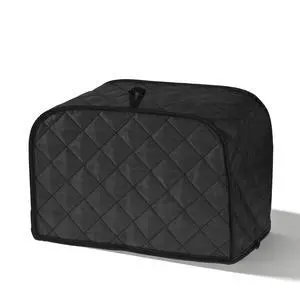 Toaster Covers 2 Slice, Quilted Cotton & Linen Dust-Proof Cover for Kitchen Small Appliances, 11.8 x 7.87 x 7.87 Inch, Black (1 Pack) Toaster Covers 2 Slice, Quilted Cotton & Linen Dust-Proof Cover for Kitchen Small Appliances, 11.8 x 7.87 x 7.87 Inch, Black (1 Pack)