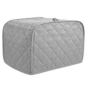Toaster Cover 2 Slice, Quilted Cotton & Linen Dust Cover for 2-Slice Toasters Universal Fit, Fingerprint & Grease Protection, Washable Kitchen Appliance Cover for Home Countertop (Gray) Toaster Cover 2 Slice, Quilted Cotton & Linen Dust Cover for 2-Slice Toasters Universal Fit, Fingerprint & Grease Protection, Washable Kitchen Appliance Cover for Home Countertop (Gray)