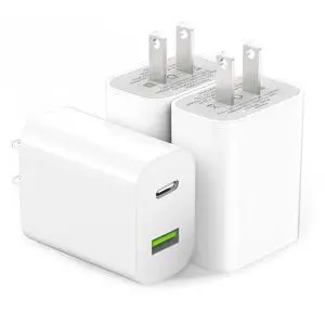 3 Pack USB C Charger Block, Dual Port Type C Wall Charger Fast Charging 20W Power Adapter Cube for iPhone 14/14 Pro/14 Pro Max/14 Plus/13/12/11, XS/XR/X, iPad, Samsung, More 3 Pack USB C Charger Block, Dual Port Type C Wall Charger Fast Charging 20W Power Adapter Cube for iPhone 14/14 Pro/14 Pro Max/14 Plus/13/12/11, XS/XR/X, iPad, Samsung, More
