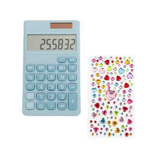 Blue Solar Calculator,Mini School Calculator for Students Office Accessories,Pocket Calculators Office Gadgets Supplies for Women Men,4-Function Stickers Calculator,Teacher Desk Must Haves Blue Solar Calculator,Mini School Calculator for Students Office Accessories,Pocket Calculators Office Gadgets Supplies for Women Men,4-Function Stickers Calculator,Teacher Desk Must Haves