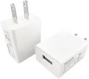 UL Listed USB Wall Charger Block - 5W (5V1A), White, 2-Pack | Power Adapter for Outlet, Plug for Cell Phones, Tablets, Earphones, Power Banks, Smart Wearables and More Electronic Gadgets UL Listed USB Wall Charger Block - 5W (5V1A), White, 2-Pack | Power Adapter for Outlet, Plug for Cell Phones, Tablets, Earphones, Power Banks, Smart Wearables and More Electronic Gadgets