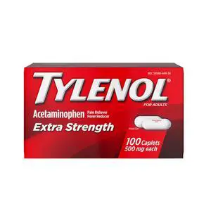 Extra Strength Caplets, 500 mg Acetaminophen, 100 Ct | Fast & Strong Pain Relief, Fever Reducer for Adults, Gentle on Stomach, For Headaches, Backaches & Minor Arthritis Extra Strength Caplets, 500 mg Acetaminophen, 100 Ct | Fast & Strong Pain Relief, Fever Reducer for Adults, Gentle on Stomach, For Headaches, Backaches & Minor Arthritis