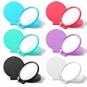 6 Pcs Compact Mirrors, 2.4 in Mini Vintage Pocket Mirrors | Mini Round Folding Mirror for Purse Small Portable Travel Makeup Mirror Women Girls Travel Daily Use Party Favors 6 Pcs Compact Mirrors, 2.4 in Mini Vintage Pocket Mirrors | Mini Round Folding Mirror for Purse Small Portable Travel Makeup Mirror Women Girls Travel Daily Use Party Favors