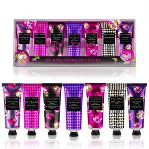 Betsey Hand Cream Gift Set 7 Piece Travel Size Lotion Collection for Women, Mini Hand Cream for Dry Skin, Moisturizing Hand Lotion with Lavender, Rose, Vanilla & More 30ml Each Betsey Hand Cream Gift Set 7 Piece Travel Size Lotion Collection for Women, Mini Hand Cream for Dry Skin, Moisturizing Hand Lotion with Lavender, Rose, Vanilla & More 30ml Each