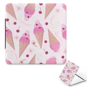 Pink Ice Creams Cherry Flower Travel Makeup Mirror, 2. 8× 2. 8 Purse Mirrors for Women Girls Pocket Mirror Items Under 10 Dollars for Women Stocking Stuffers Under 10 Dollars Pink Ice Creams Cherry Flower Travel Makeup Mirror, 2. 8× 2. 8 Purse Mirrors for Women Girls Pocket Mirror Items Under 10 Dollars for Women Stocking Stuffers Under 10 Dollars