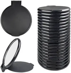Mini Round Folding Mirror Portable Pocket Mirror Makeup Mirror for Purse Travel Makeup Mirror for Women Girls Daily Use (20 Pcs Black) Mini Round Folding Mirror Portable Pocket Mirror Makeup Mirror for Purse Travel Makeup Mirror for Women Girls Daily Use (20 Pcs Black)