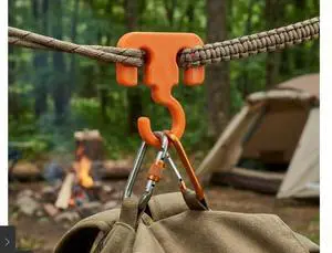 3DCamping Portable Multifunctional Camping Hooks, Pack of 4 3DCamping Portable Multifunctional Camping Hooks, Pack of 4