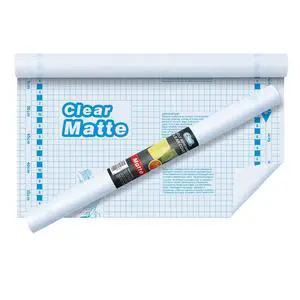 Matte Clear Contact Paper, Self Adhesive Book Cover, 17.5in x 5ft Matte Clear Contact Paper, Self Adhesive Book Cover, 17.5in x 5ft