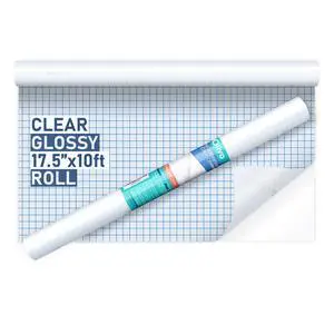 Clear Glossy Contact Paper Roll, Peel Stick for Books Crafts, 10 ft | 17.5 in, Self Adhesive Book Cover Protector, Sticky Back Plastic Film, Low Tack Removable, Transparent Clear Glossy Contact Paper Roll, Peel Stick for Books Crafts, 10 ft | 17.5 in, Self Adhesive Book Cover Protector, Sticky Back Plastic Film, Low Tack Removable, Transparent