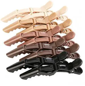 Professional Alligator Hair Clips, 10 Pack Large Styling Sectioning Clips in Neutral Earth Tones, Non-Slip Double-Hinged Design Barber Clips for Thick Hair, Coloring & Cutting - Smooth Finish Professional Alligator Hair Clips, 10 Pack Large Styling Sectioning Clips in Neutral Earth Tones, Non-Slip Double-Hinged Design Barber Clips for Thick Hair, Coloring & Cutting - Smooth Finish