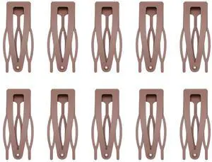 10 Pcs Double Grip Hair Clips, Metal Snap Hair Clips Hair Barrettes | Non Slip Hair Clips Brown Barrettes Women Hair Styling Hair Accessories for Thin Thick Hair 10 Pcs Double Grip Hair Clips, Metal Snap Hair Clips Hair Barrettes | Non Slip Hair Clips Brown Barrettes Women Hair Styling Hair Accessories for Thin Thick Hair
