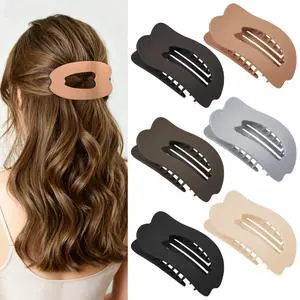 Flat Hair Clips for Women, 6 PCS Flat Claw Clips for Women | Duckbill Hair Clips for Girls, Strong No-Slip Grip Hair Clip for Thick Thin Curly Hair Flat Hair Clips for Women, 6 PCS Flat Claw Clips for Women | Duckbill Hair Clips for Girls, Strong No-Slip Grip Hair Clip for Thick Thin Curly Hair