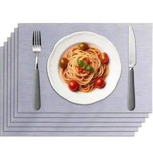 Placemats, Temperature-Color-Changing Kitchen Table Mat | Eco-friendly nano material changes from blue at 25°C to red at 35°C; self-cleaning and easy to wipe. Placemats, Temperature-Color-Changing Kitchen Table Mat | Eco-friendly nano material changes from blue at 25°C to red at 35°C; self-cleaning and easy to wipe.
