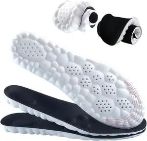 Insoles Men, Shoe Inserts for Men, 4D Cloud Insoles for Men and Women, Steeper Insoles for Boots & Sneakers, Cuttable, Anti Fatigue, Shock Absorption, Foot Pain Relief (L: Men7-11) Insoles Men, Shoe Inserts for Men, 4D Cloud Insoles for Men and Women, Steeper Insoles for Boots & Sneakers, Cuttable, Anti Fatigue, Shock Absorption, Foot Pain Relief (L: Men7-11)
