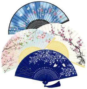 Handheld Fan, 4 PCS Hand Fan, Hand Fan Foldable, Silk Hand Held Fan | 4 PCS Hand Fan, Folding Hand Held Fan, Mothers Day Mom Gifts for Women, Paper Fans for Dancing, Party, Wedding, Home Decor Handheld Fan, 4 PCS Hand Fan, Hand Fan Foldable, Silk Hand Held Fan | 4 PCS Hand Fan, Folding Hand Held Fan, Mothers Day Mom Gifts for Women, Paper Fans for Dancing, Party, Wedding, Home Decor