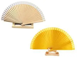 Bamboo Folding Hand Fan 2-Pack, 9-17in Accordion for Dancing | Bamboo, folds to 9in, opens to 17in, quick-flick opening, vintage style, for dance home decor Bamboo Folding Hand Fan 2-Pack, 9-17in Accordion for Dancing | Bamboo, folds to 9in, opens to 17in, quick-flick opening, vintage style, for dance home decor
