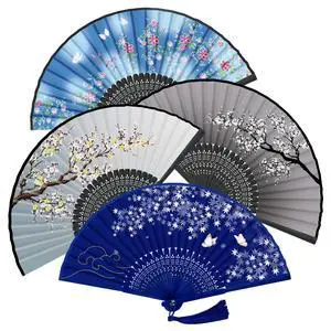 4PCS Hand Fan, 8.3" Hand Fan Foldable, Paper Folding Fan | 4PCS Hand Fan Foldable, 8.3" Silk Folding Fan for Women, Chinese Paper Fans for Cosplay, Dancing, Party, Wedding, Home Decor 4PCS Hand Fan, 8.3" Hand Fan Foldable, Paper Folding Fan | 4PCS Hand Fan Foldable, 8.3" Silk Folding Fan for Women, Chinese Paper Fans for Cosplay, Dancing, Party, Wedding, Home Decor