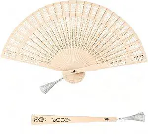 Bamboo Folding Fan Handheld Foldable Fan Vintage Style Portable Brown for Women Ladies Wedding Party Home Decoration Bamboo Folding Fan Handheld Foldable Fan Vintage Style Portable Brown for Women Ladies Wedding Party Home Decoration