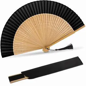 Folding Hand Fan for Women, Foldable Chinese Japanese Vintage Bamboo Silk Handheld Fan for Dance Music Festival Wedding Church Decoration (Sexy Bamboo) Folding Hand Fan for Women, Foldable Chinese Japanese Vintage Bamboo Silk Handheld Fan for Dance Music Festival Wedding Church Decoration (Sexy Bamboo)