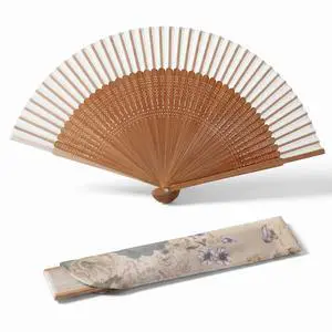 Folding Hand Fan Bamboo Wooden Handheld Fan Manual Hand Held Fans for Women Vintage Asian Foldable Dance Silk Fans for Tea Party Summer Wedding Gifts Festival Decor Folding Hand Fan Bamboo Wooden Handheld Fan Manual Hand Held Fans for Women Vintage Asian Foldable Dance Silk Fans for Tea Party Summer Wedding Gifts Festival Decor
