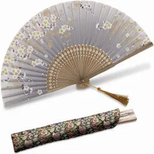 Charming Elegant Modern Woman Handmade Bamboo Silk 8.27" (21cm) Folding Pocket Purse Hand Fan Foldable, Collapsible Transparent Holding Painted Fan with Silk Pouches/Wrapping. (CZT-06) Charming Elegant Modern Woman Handmade Bamboo Silk 8.27" (21cm) Folding Pocket Purse Hand Fan Foldable, Collapsible Transparent Holding Painted Fan with Silk Pouches/Wrapping. (CZT-06)