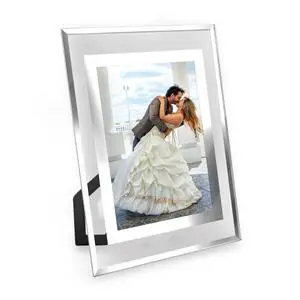 5x7 Picture Frames - Glass Photo Frame for Tabletop/Desktop Display, Horizontal/Vertical Orientation, Silver Finish 5x7 Picture Frames - Glass Photo Frame for Tabletop/Desktop Display, Horizontal/Vertical Orientation, Silver Finish