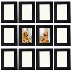 12 Pack 6x4 Inch Black Cardboard Photo Frames, Ultra-Thin Self-Adhesive Wall Mounted, Removable Picture Frames for Smooth Walls, Easy No-Residue Peel-Off with Dust Cover 12 Pack 6x4 Inch Black Cardboard Photo Frames, Ultra-Thin Self-Adhesive Wall Mounted, Removable Picture Frames for Smooth Walls, Easy No-Residue Peel-Off with Dust Cover