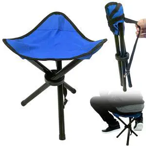 Travel Folding Camping Stool, Use Height 14.6" and Maximum Weight 210 lbs Outdoor Portable Tripod Seat Fishing Chair Seat for Camping Fishing Hiking Gardening and Beach Garden Painting (Blue) Travel Folding Camping Stool, Use Height 14.6" and Maximum Weight 210 lbs Outdoor Portable Tripod Seat Fishing Chair Seat for Camping Fishing Hiking Gardening and Beach Garden Painting (Blue)